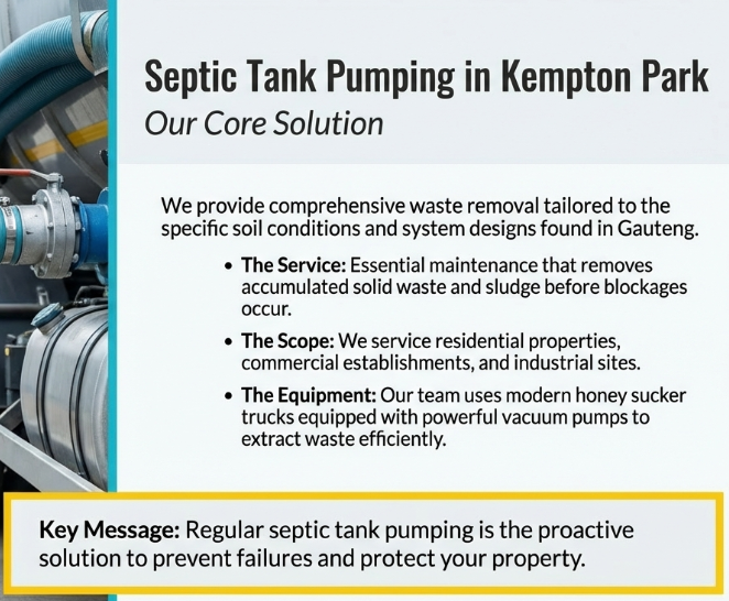 Septic Tank Pumping in Kempton Park