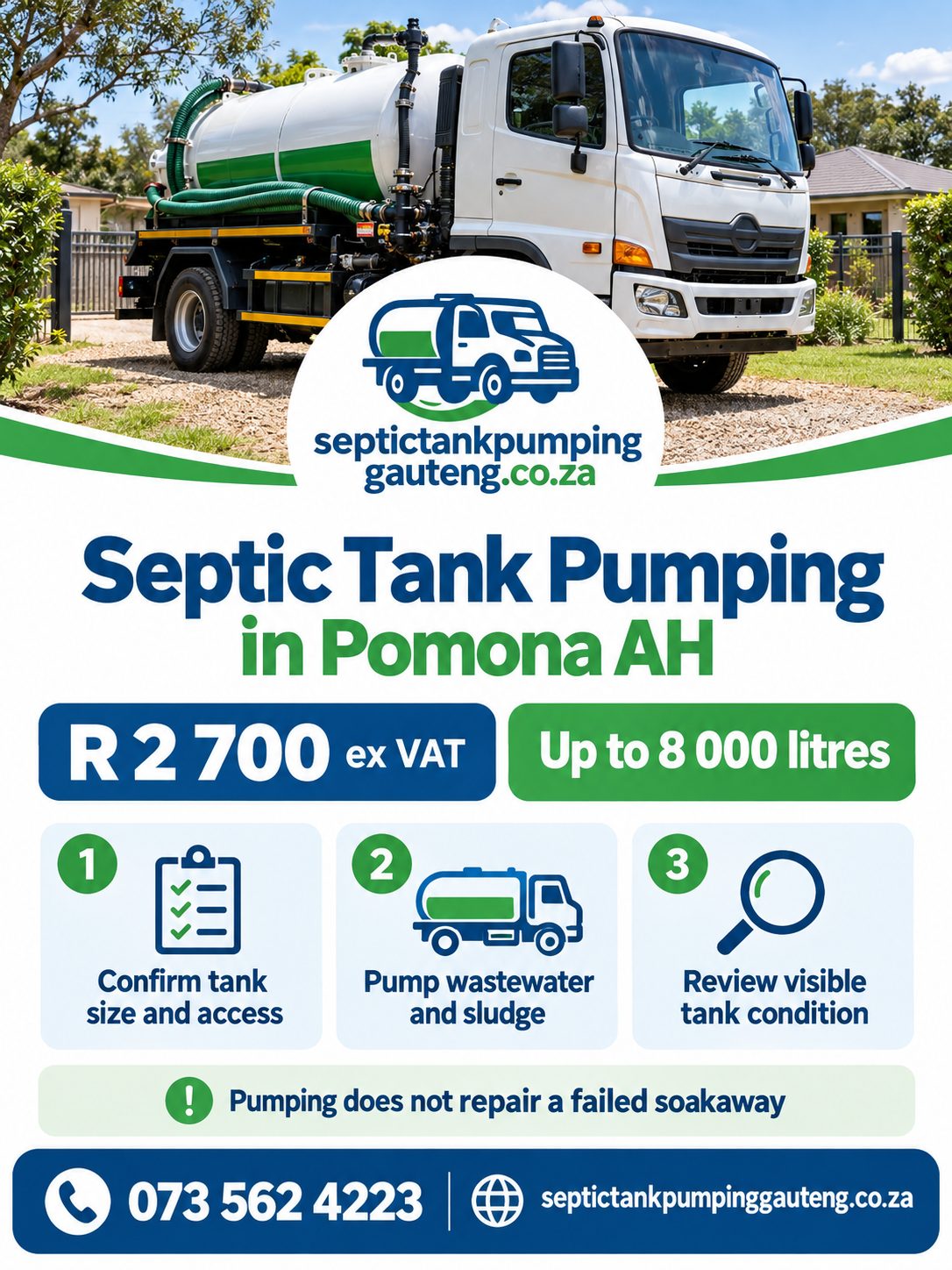 Septic Tank Pumping in Pomona AH